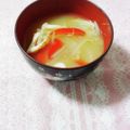 ふうはっちゃん's cooksnap of when they made みそ汁にちくわ！.