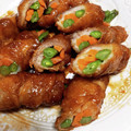 ＊hanapun＊'s cooksnap of when they made いんげんと人参の豚バラ巻き の 照り焼き.