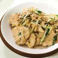 toccot's cooksnap of when they made 鶏むね肉と水菜の炒め物.