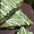 ameうめ's cooksnap of when they made 強力粉で作る☆抹茶ホワイトチョコスコーン.