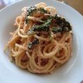 さくら1203's cooksnap of when they made ゴーヤとたらこのパスタ.