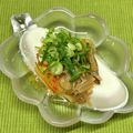にきけん's cooksnap of when they made なめ茸キムチ冷や奴.