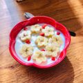 ねっちゃんっ's cooksnap of when they made バナナで＊お花畑なヨーグルト＊.
