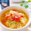 ジュリネ☆'s cooksnap of when they made トマトとキャベツのチーズ卵スープ.