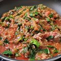 ｸﾏﾘｴ's cooksnap of when they made カーボロネロと豚ひき肉のトマト煮込み.