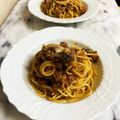 ナピト's cooksnap of when they made 焼きナスのミートスパゲティ✨.