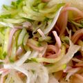 ネコのみさき's cooksnap of when they made もやしと新玉ねぎときゅうりのポン酢サラダ.