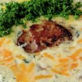 かす”お's cooksnap of when they made 簡単おうちで松屋ホワイトソースハンバーグ.