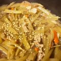 チョコあず's cooksnap of when they made ふきと豚肉のこっくりきんぴら.
