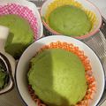 RisaKosu's cooksnap of when they made 忙しい朝でも。簡単抹茶蒸しパン♪.