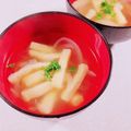 みぽぽ37's cooksnap of when they made 油揚げのコンソメスープ.