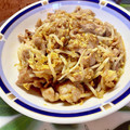 ちーぱっくん's cooksnap of when they made 簡単❀豚コマ肉ともやしのオイマヨ卵とじ❀.