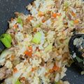 ただの人's cooksnap of when they made ひき肉とネギのチャーハン☆.