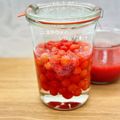 ゆーじん１１４'s cooksnap of when they made ユスラウメのシロップ漬け.