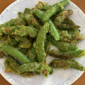 youすずニャン's cooksnap of when they made スナップえんどうの磯辺揚げ★簡単揚げ焼き.