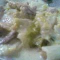 riochi's cooksnap of when they made 白菜と鶏肉のチーズクリーム煮.