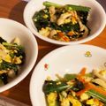 dyaiko's cooksnap of when they made 小松菜・人参・えのきの卵炒め☆副菜.