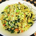 龍青空ママ's cooksnap of when they made 冷凍法蓮草枝豆炒飯 シャンタンバター.