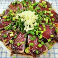 在宅勤務のおじさん's cooksnap of when they made 鰹タタキ のっけ盛り.