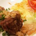 コットンベリー's cooksnap of when they made 油淋ソース♡根菜たっぷり豚コマボール.