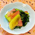 クックみゅーみゅー's cooksnap of when they made 青梗菜とベーコンの炒め.