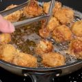クックF4VBP3☆'s cooksnap of when they made 油フライパン1cm！豚こま豚カツ塩ぽん酢.