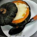 sadcat's cooksnap of when they made カボチャの丸ごとグラタン.