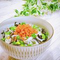 Satoco❋'s cooksnap of when they made 朝ごはんに★簡単鮭しらす丼.