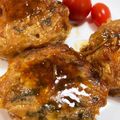 みるきぃ～2's cooksnap of when they made ごはん泥棒！もやしin大葉チーズつくね.