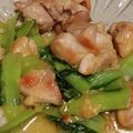 ヨシヨッシー's cooksnap of when they made 鶏肉とチンゲン菜の味噌炒め.