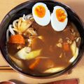 ビビ♡'s cooksnap of when they made 残りカレー・茹で麺・麺つゆでカレーうどん.
