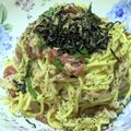 ゆけり３兄弟's cooksnap of when they made あえるだけ✿ ツナと梅のパスタ✿.