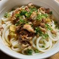 たおえり's cooksnap of when they made 甘辛い肉うどんの肉.
