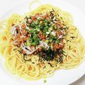 ゆえにゃんこ's cooksnap of when they made 混ぜるだけ♡超簡単！納豆卵しらすパスタ.