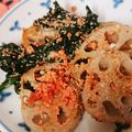 maruball's cooksnap of when they made 蓮根のたらこチーズ炒め☆.