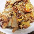 ゆち8's cooksnap of when they made 挽き肉とたまねぎとたまごで丼！！！.
