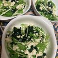 猫のミイヤ's cooksnap of when they made 水菜とわかめと豆腐のサラダ.
