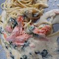 mika2635's cooksnap of when they made 生クリーム不要！旨サーモンクリームパスタ.
