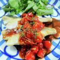 在宅勤務のおじさん's cooksnap of when they made スズキのソテー☆トマトとバルサミコソース.