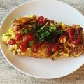 さくらん餅's cooksnap of when they made セロリ葉の納豆オムレツ.