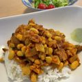 たかともママ's cooksnap of when they made 豆のキーマカレー.
