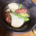 木彫りぐま's cooksnap of when they made アスパラ・カブ・ソーセージのポトフ風.