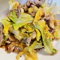 クックD4VHTQ☆'s cooksnap of when they made 春キャベツ豚バラのふんわり卵炒め.