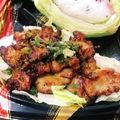 私市ビッキーズ津門巳's cooksnap of when they made “鶏肉炒め弁当” おかずの部.