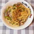 ぴんく０３１７'s cooksnap of when they made 焼きうどん.