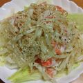 55才のおじさん's cooksnap of when they made レンジだけ！もやしとかにかまの中華サラダ.
