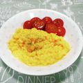 ＠迷子＠'s cooksnap of when they made 朝ごはん＊チーズ・スクランブルエッグ.