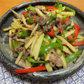 テチョ's cooksnap of when they made 牛コマとピーマンとじゃがいもの炒め物.