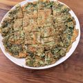 呑み食いずぼらママ's cooksnap of when they made 米粉でサクッと　春菊のチヂミ.
