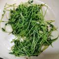 ハニイとムサシ's cooksnap of when they made 町中華メニュー　豆苗のにんにく炒め.